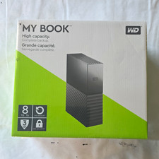 WD My Book 8TB Desktop External HDD USB 3.0 5400RPM PC/Mac Black