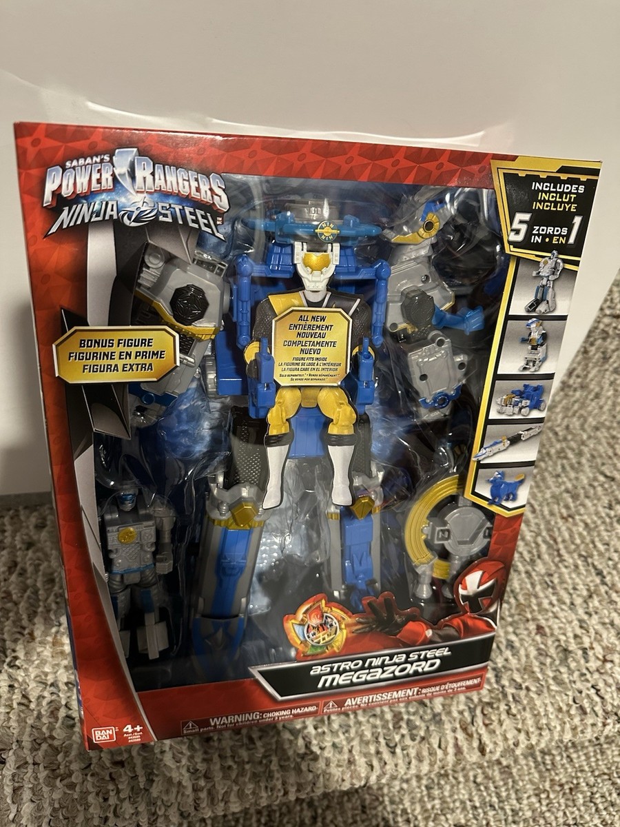 Power Rangers Astro Ninja Steel Megazord 5 ZORDS In One Combine