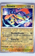 Zeraora Reverse Holo Pokemon SV05: Temporal Forces 057/162 NM