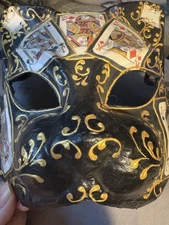 Italian Venetian Masquerade Ball Mask Hand Painted Costume