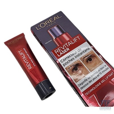 L'Oréal Paris - Soin Contour des Yeux Anti-Âge - Réduit les Rides, Poches, Gonfl