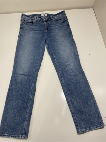 Paige Jeans Womens 30 Blue Denim Amber Straight Leg Jean - Picture 1 of 12