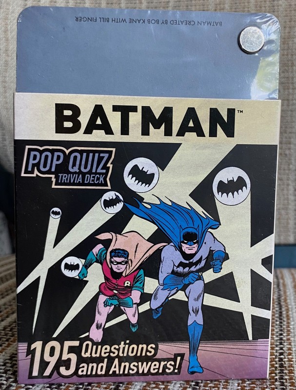New Batman Pop Quiz Trivia Deck  Insight Editions UPC 9781683837343   2019