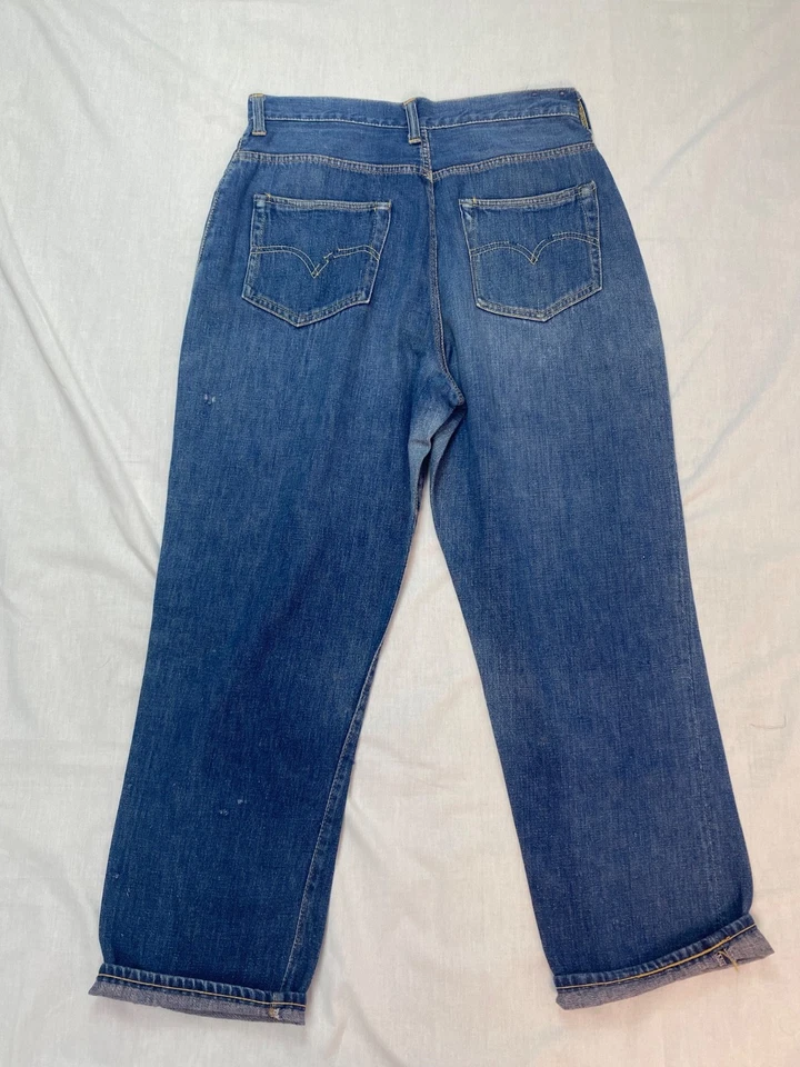 1950’s Levi’s 701 Big E Hidden Rivets Marilyn Monroe Women’s Denim Jeans - Image 2 of 4