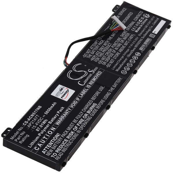 Akku FüR Acer Predator Helios 18 PH18-71 PH18-71-784H PH18-71-90AU Laptop 15,4V-image