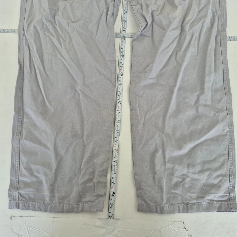 QUIKSILVER Chinos XL W36 L34 Gris Hombre Calce Regular Algodón Pantalones Vin... - Imagen 3 de 4
