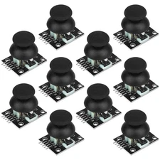10pcs Dual-axis Joystick Module PS2 Game Joystick Control KY-023 Control Stic...