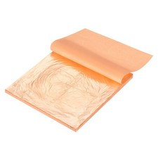 100 Pcs Gold Leaf Sheets 6" x 6" Foil Sheets for Crafts,Rose Gold