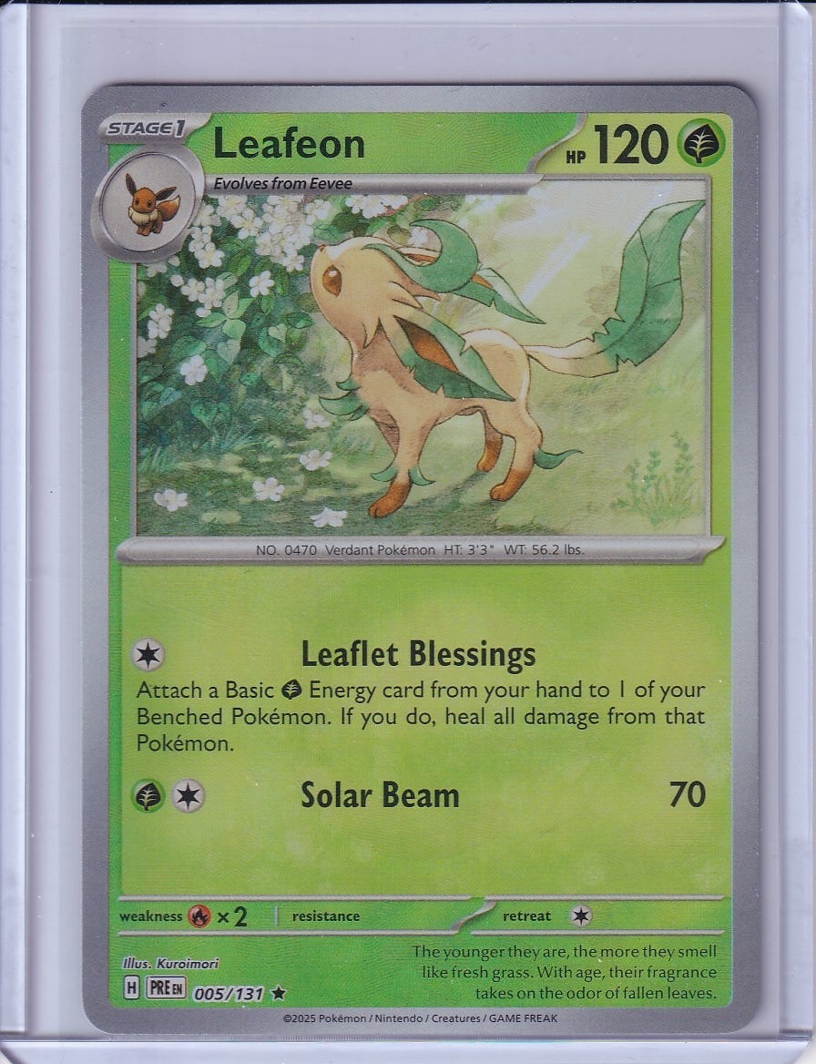 Leafeon (Master Ball Pattern) Rare SV: Prismatic Evolutions 005/131 NM