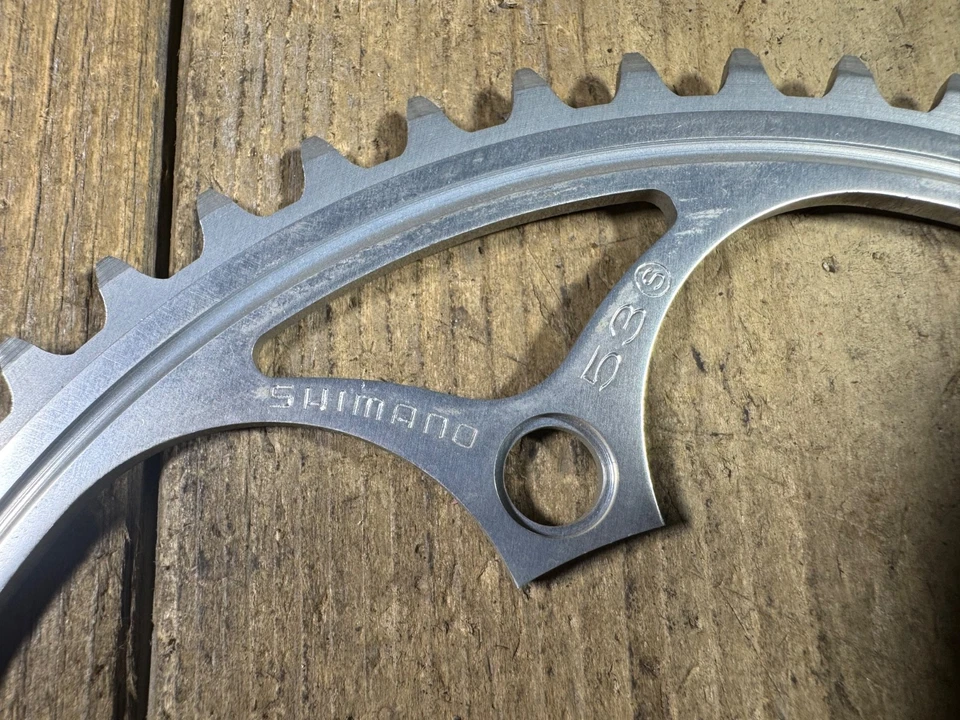 Shimano Chainring 53T S Fixie Track Old School BMX 5 Arm 130 BCD Japan Vintage - Image 3 of 4
