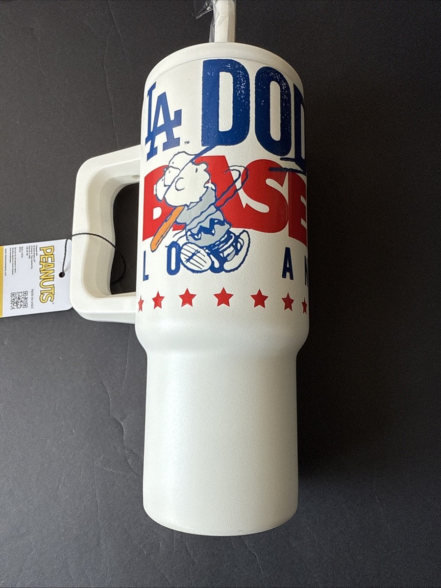 NWT LA Los Angeles Dodgers Peanuts Charlie Brown 24oz Mini