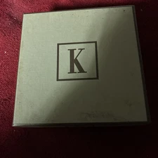 Mud Pie Initial Soaps Four  Milled Soap Vanillawood  "K" Monogram New in Box