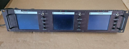Marshall V-R43P Triple Rackmount Video Monitor – 3x 4.3” LCD – Broadcast / CCTV