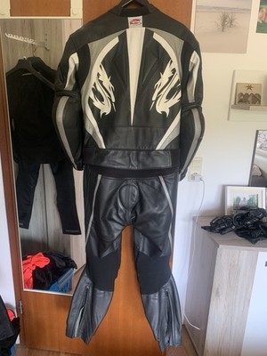 Lederkombi Motorrad Arlen Ness Schwarz