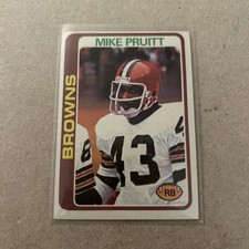 🟠1978 Topps Mike Pruitt #93 Cleveland Browns Football Vintage