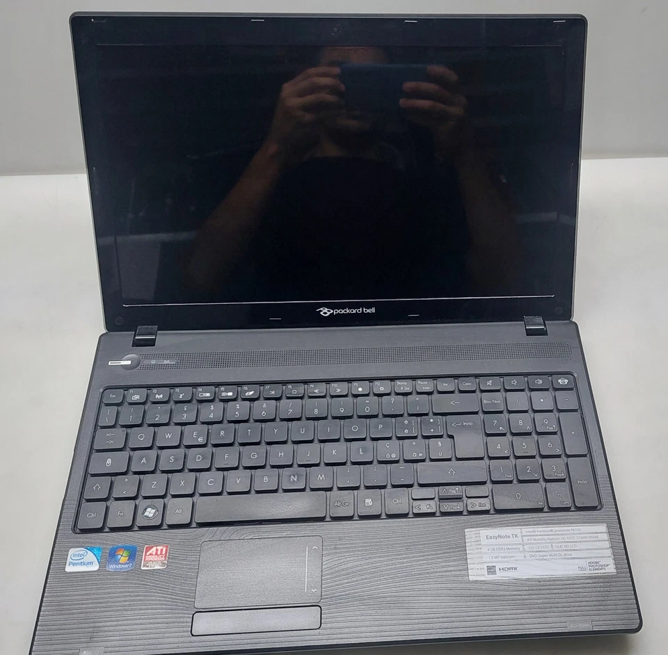 Notebook Packard Bell EN TK85 P6100 SSD 250Gb Nuovo Batteria Nuova Windows 10 Pr - Immagine 3 di 4