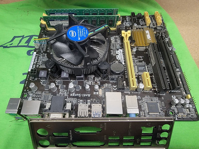 ASUS B85M-E/CSM, Intel Motherboard/CPU LGA1150 i5-4560K 3.6GHz + 12GB & BACKPLAT