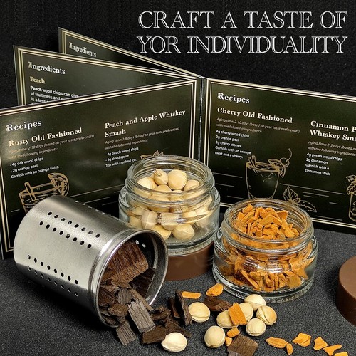 Cadeaux Whisky DIY pour Homme - Set d'infusion de whisky DIY - Kit de fabrication de whisky - D... - Photo 5/9
