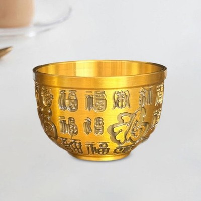 Messing-Schatzschale Bai Fu Bowl Chinesisch traditionell für
