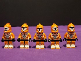 Lego Star Wars Clone Trooper Minifigure Lot of 5 Bomb Squad Phase 1 Army Builder