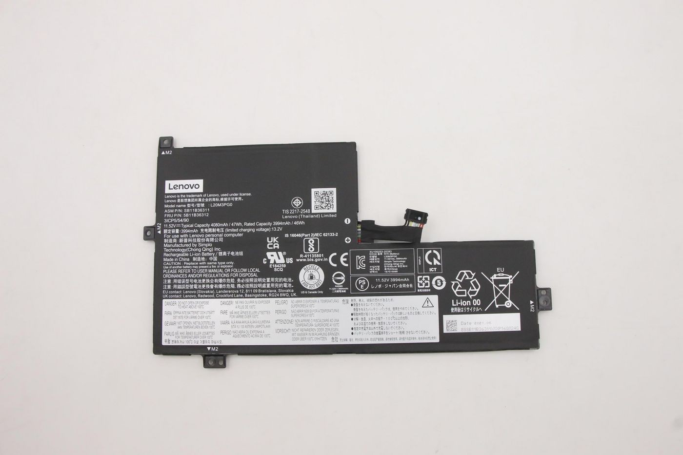 Lenovo 5B11B36312 FRU 300e Chrome Gen3 Pollock