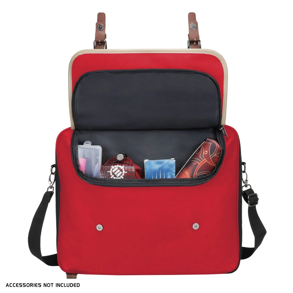 ENHANCE 设计师版集换式卡牌游戏单肩包适用于甲板盒(红色) — 第 4/4 张图片