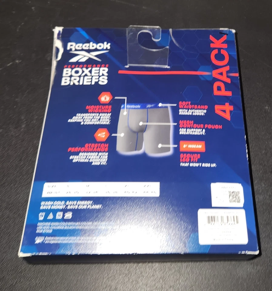 REEBOK PACOTE MASCULINO 4 GRANDE - ROUPA ÍNTIMA  - Imagem 2 de 4