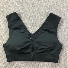 Tommie Copper Sports Bra Womens Medium Black Copper Znergy Shoulder Support Gym