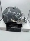 Dak Prescott Autographed Dallas Cowboys Slate Speed Mini Helmet Fanatics COA