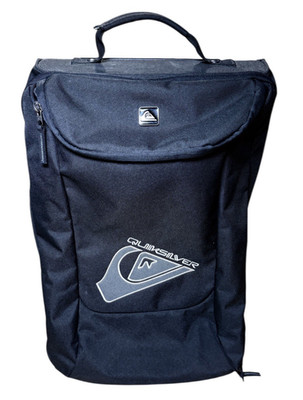 Quicksilver Rolling Luggage Black Surf Snowboard Skate Wheel Duffle Trolley Bag