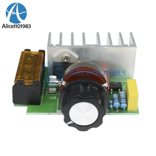 4000W 220V AC SCR Voltage Regulator Dimmer Thermostat Electric Motor Controller - Picture 6 of 10