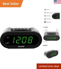 Digital Alarm Clock - AccuSet Automatic Time Set, Daylight Savings, Dimmable
