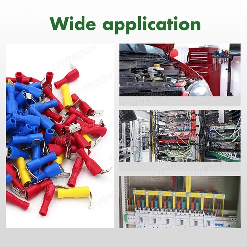 50/70PCS Piggyback Terminals Spade Splice Crimp Cable Wire Piggy Back Connectors - Picture 7 of 11