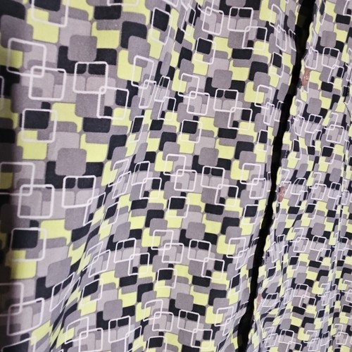 S. Oliver, Men's M, Short Sleeve, Geometrical, Squares, Green, Gray, Colorful - Picture 3 of 8