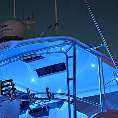 Luz descendente LED de montaje al ras Lumitec® Mirage, espectro RGBW, bisel pulido 113117 - Imagen 7 de 11