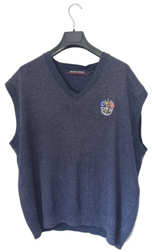 Camiseta sin mangas gris campanario 2001 copa Ryder vintage Oscar Jacobson para hombre talla L-XL *EN MUY BUENA CONDICIÓN* - Imagen 2 de 7