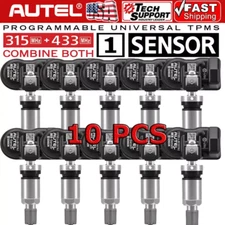 10x Autel MX-Sensor 315&433MHz Programmable TPMS Universal Tire pressure Sensor