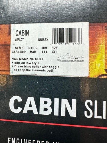 Baffin Unisex Adult's Cabin Slippers - Merlot, 2XL, H2(B222T) - Picture 7 of 8