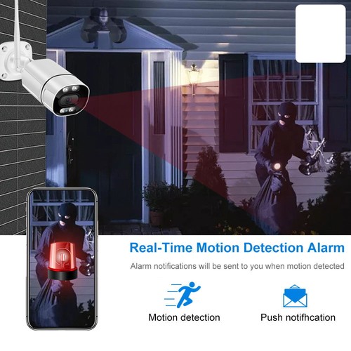 5MP Wireless Wifi Bullet IP Camera IR Dual Lights Outdoor 2 Way Audio H.265 IP66 - Picture 7 of 12