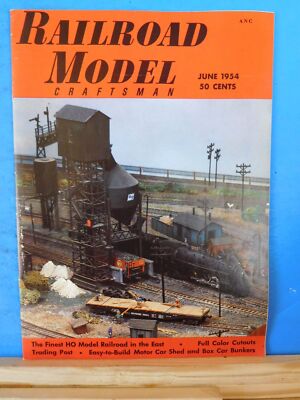 Eisenbahn Modell Handwerker Magazin 1954 Juni RMC Motorwagen Schuppen Güterwagen Bunker C