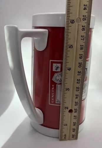 Budweiser Thermo-Serv Insulated Plastic Beer Mug Artfest 1982 Anheuser Busch - Picture 10 of 10