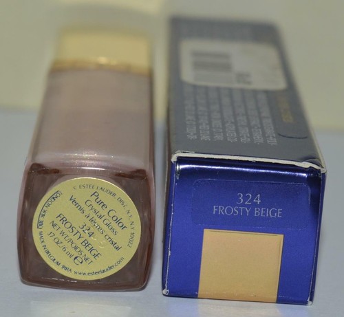 ESTEE LAUDER Frosty Beige #324 Pure Color Crystal Lip Gloss FULL SIZE ~ BNIB - Picture 2 of 2