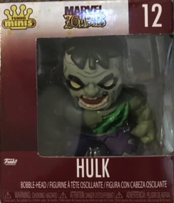 Funko Minis Marvel Zombies - Bobblehead Hulk Figure # 12 New In Box