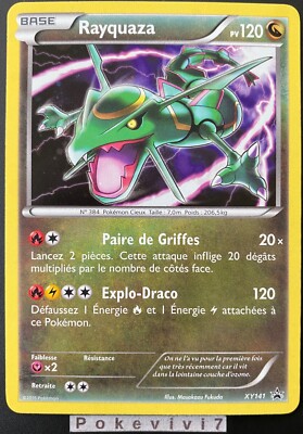 Carte Pokemon Rayquaza Xy141 Promo Holo Xy Fr Neuf Ebay