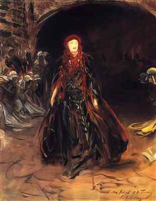 John Singer Sargent A4 Foto Ellen Terry als Lady Macbeth 1889