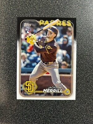 2024 Topps Baseball Complete Set Image Variation SP Jackson Merrill RC #699 QTY