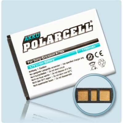 PolarCell Akku für BST-37 - Sony Ericsson J220i J230i K200i K220i K600i 1100mAh