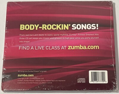 Zumba Fitness, Greatest Hits, Sealed, Red Hot Latin Beats, 3CD
