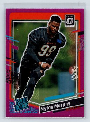 Myles Murphy Rookie 2023 Donruss #320 Pink Optic Cincinnati Bengals RC 1Y