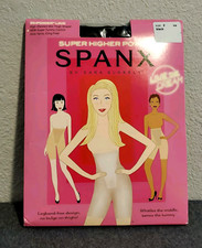 In-Power Line SPANX High-Waisted Mid-Thigh Shaper Tummy Control Size F Black